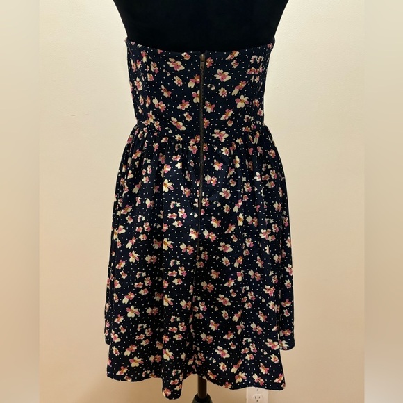 Lucca Couture - Strapless Floral Mini Dress - Picture 3 of 6